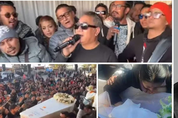 प्रशान्त तामाङको अन्त्यष्टिमा गुञ्जियो उनकै गीतहरू